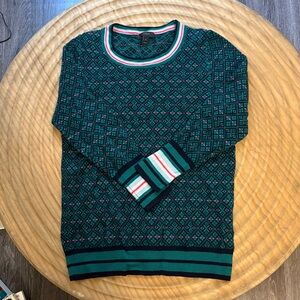 J crew lightweight holiday crewneck sweater